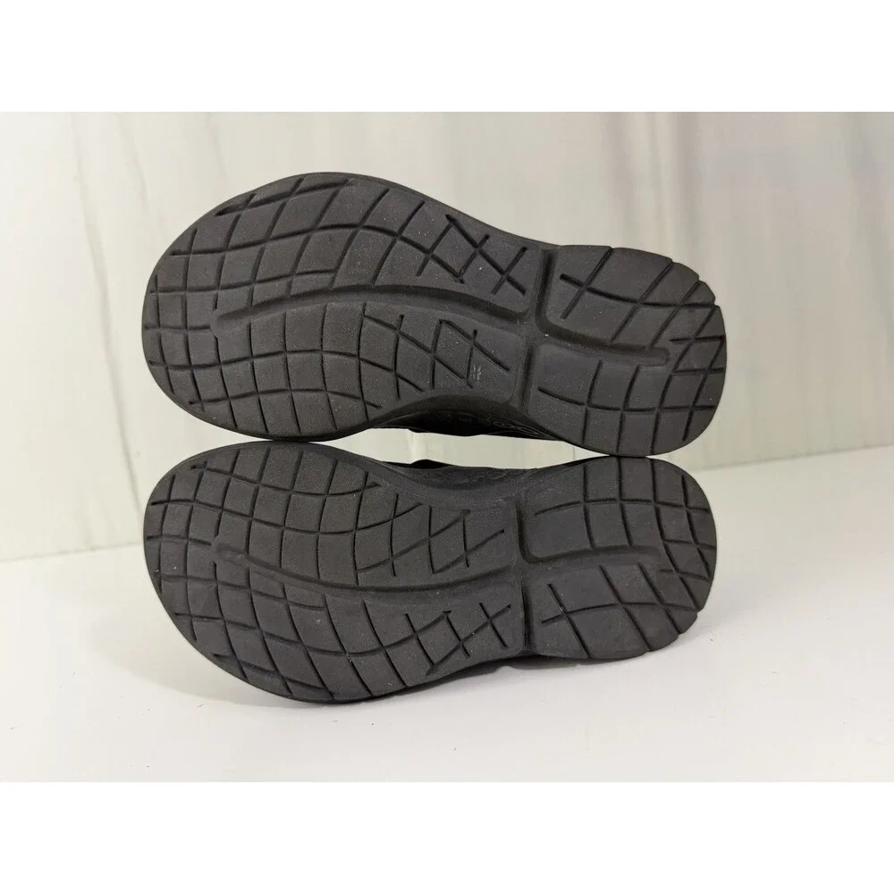 Oofos OOmg Low Shoes Slip On Black Lightweight Recovery Mesh Women's 7